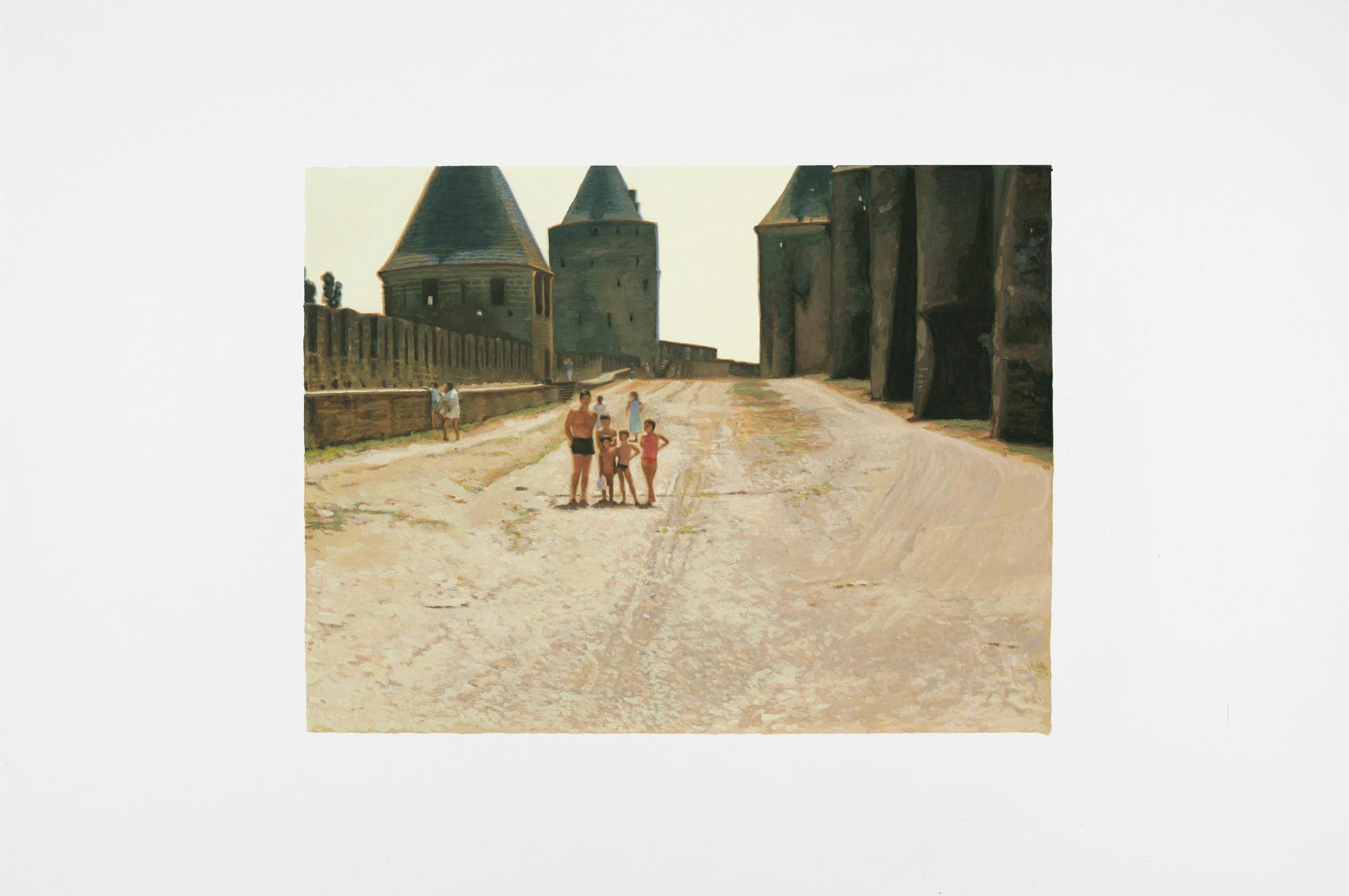 Julien Gorgeart, Le temps qui ne passe pas, #03 - Carcassonne, 40x60 cm , 2023